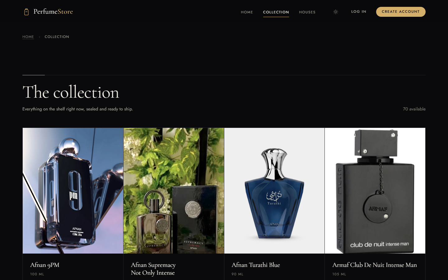 The Collection Page