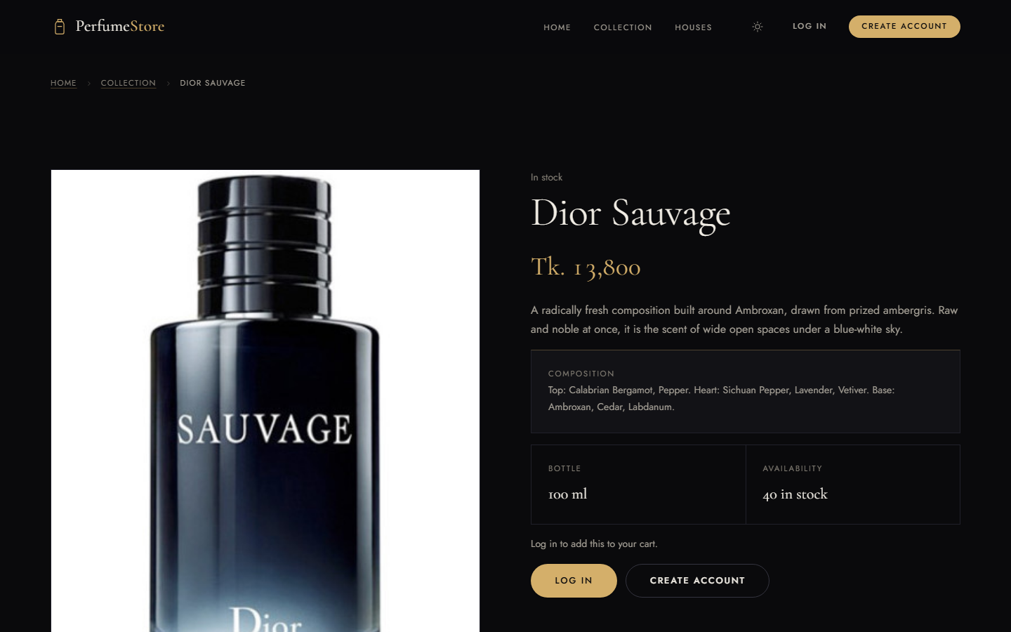 A Product Page